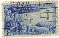 USA 1956 Scott 1085 Sello Niños del Mundo usado