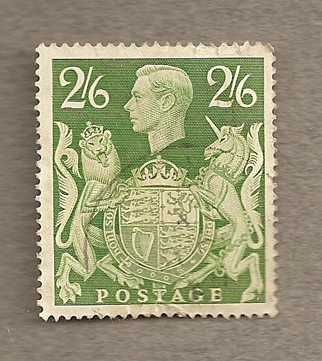 Jorge VI y Escudo británico