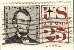 USA 1959 Scott C59 Sello Presidente 16º Abraham Lincoln (12/02/1809-15/04/1865) usado