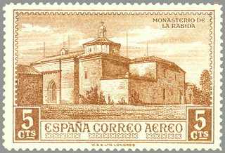 ESPAÑA 1930 547 Sello Nuevo Descubrimiento de América Monasterio de la Rábida 5c