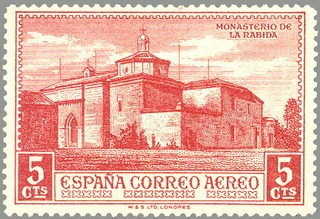 ESPAÑA 1930 548 Sello Nuevo Descubrimiento de América Monasterio de la Rábida 5c