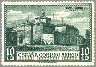 ESPAÑA 1930 549 Sello Nuevo Descubrimiento de América Monasterio de la Rábida 10c