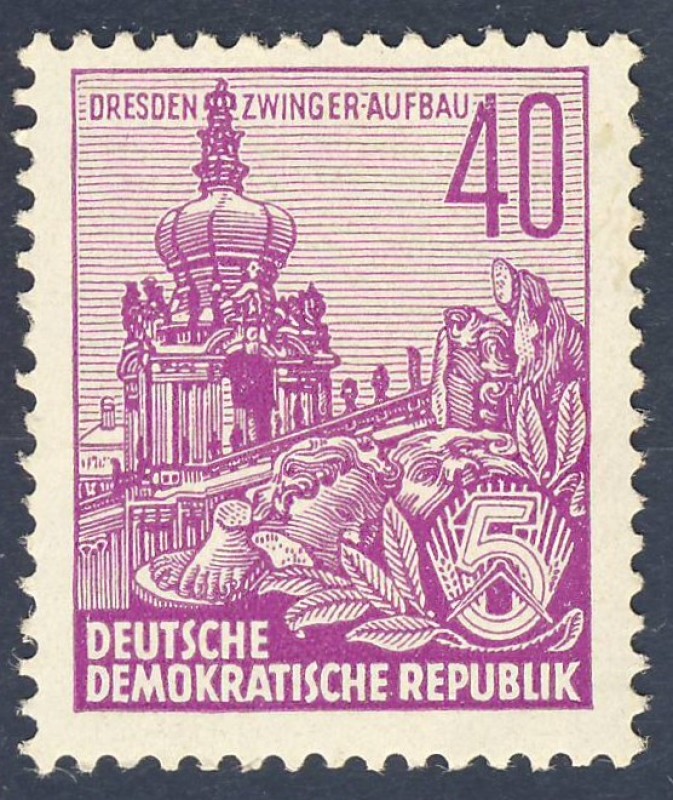 DDR Dresden Zwinger Aufbau