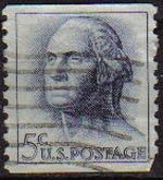 USA 1963 Scott 1213 Sello Presidente 1º George Washington (22/1/1732-14/12/1799) usado Estados Unido