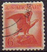 USA 1963 Scott C67 Sello Aves Aguila en la Roca YvA63 Michel 844 Usado