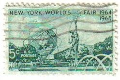 USA 1964 Scott 1244 Sello Feria Mundial de Nueva York usado