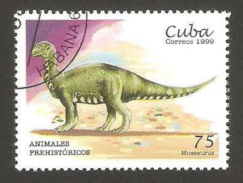 animal prehistórico, mussaurus