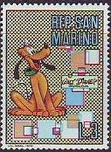 SAN MARINO 1970 Scott 738 Sello Nuevo Disney Pluto 3L