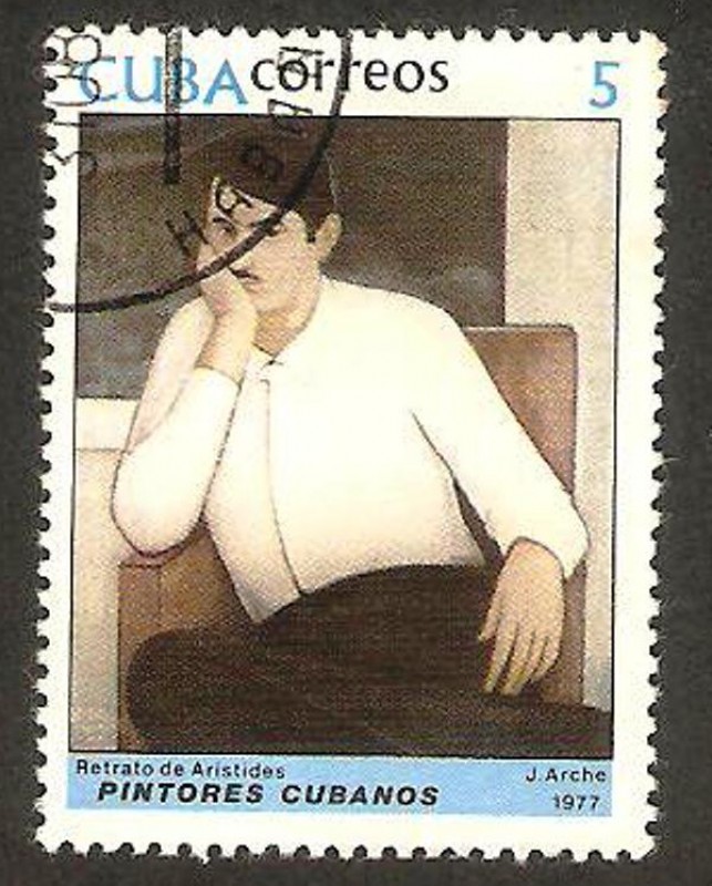 retrato de aristides, pintor cubano