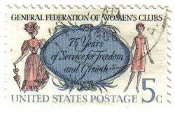 USA 1966 Scott 1316 Sello General Federation of Women's Clubs usado
