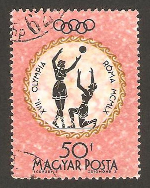 olimpiadas de roma, mujeres con una pelota