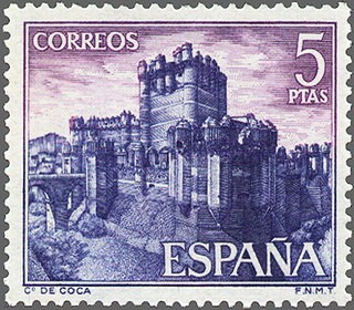 ESPAÑA 1967 1814 Sello Nuevo Castillos Coca Segovia 5p