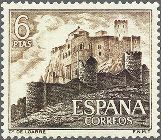 ESPAÑA 1967 1815 Sello Nuevo Castillos Loarre Huesca 6p