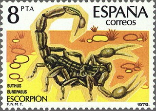 ESPAÑA 1979 2533 Sello Nuevo Fauna Invertebrados Escorpión 8p