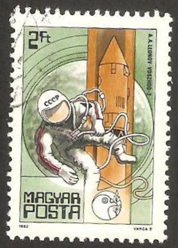 2816 - 25 Anivº de la navegación espacial, Leonov y Voskhod 1
