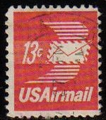 USA 1973 Michel 1125C Sello Serie Basica Air Mail usado