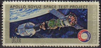 USA 1975 Scott 1570 Sello Proyecto Espacial Apolo Soyuz Regular Estado Michel 1180