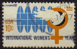USA 1975 Scott 1571 Sello Año Internacional de la Mujer usado