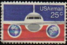 USA 1976 Scott C89 Sello Air Mail Aviónes EEUU usado