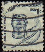 USA 1977 Scott 1581 Sello Elecciones La Capacidad de Escribir la raiz de la democracia usado
