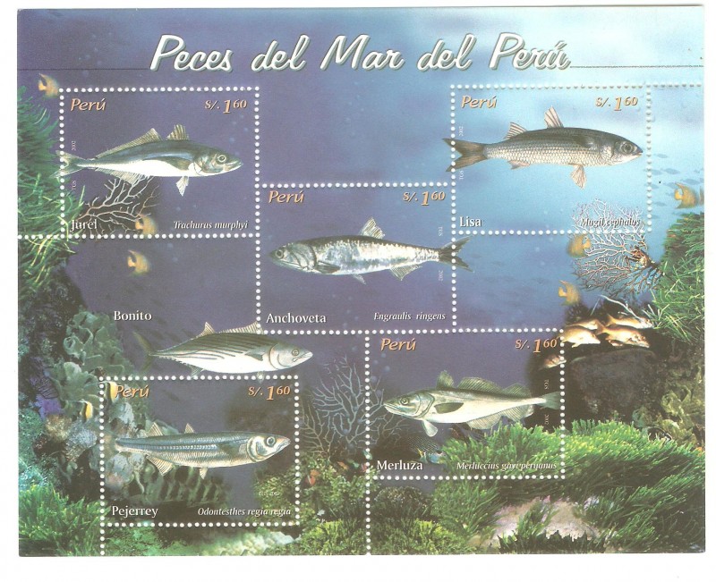 Peces Del Mar de Peru, Scott # 1413