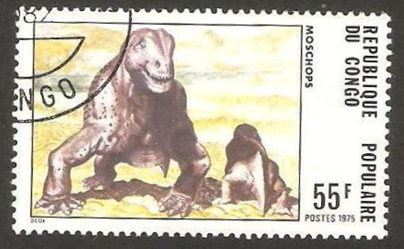 animal prehistórico, moschops