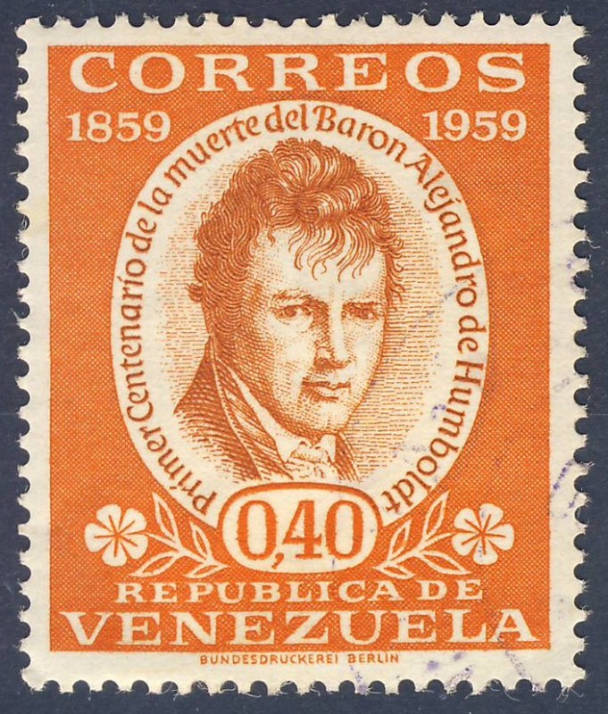 Primer centenario de la muerte del Baron Alejandro de Humboldt 1859-1959