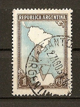 Mapa de Argentina.