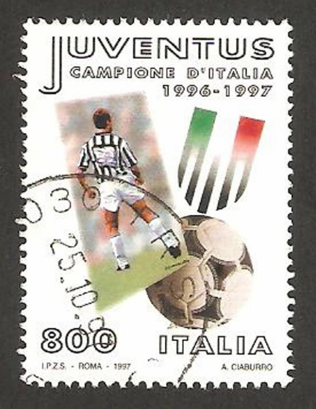 juventus, campeona de Italia de fútbol 1996/1997