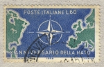 Sellos del Mundo : Europa : Italia :  Decennale della N.A.T.O.