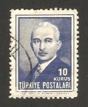 Stamps Turkey -  1035 - Presidente Ismet Inönü