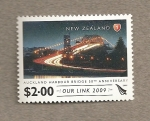 Stamps New Zealand -  50 Aniv inauguración puente Auckland