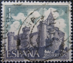 Stamps Spain -  Castillo de Turégano (Segovia)