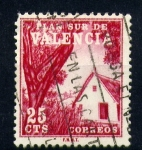 Stamps Spain -  Plan sur de Valencia