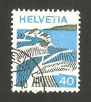Stamps Switzerland -  938 - Vista de Lavaux (Vaud)