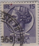 Stamps Italy -  Moneda de Siracusa-