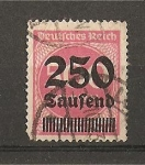 Stamps Germany -  Infalccion Alemana.
