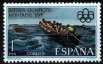 Stamps Spain -  2340 XXI JJOO en Montreal-76. Traineras.