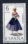 Stamps Spain -  serie- Trajes regionales