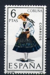 Stamps Spain -  serie- Trajes regionales