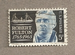 Stamps United States -  Bicentenario de Robert Fulton, inventor