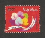 Stamps Vietnam -  flores