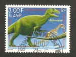 Stamps France -  fauna y flora, allosaure