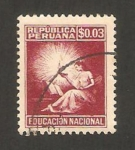 Stamps Peru -  educación nacional