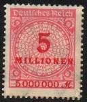 Stamps Germany -  Deustches Reich