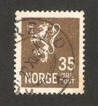 Stamps Norway -  león heráldico