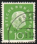 Stamps Germany -  Presidente Theodor Heuss