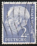 Stamps Germany -  Presidente Heinrich Lubke