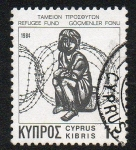 Stamps Cyprus -  Refugiado
