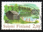 Stamps Finland -  Casa en el lago